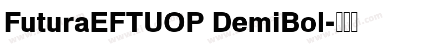 FuturaEFTUOP DemiBol字体转换